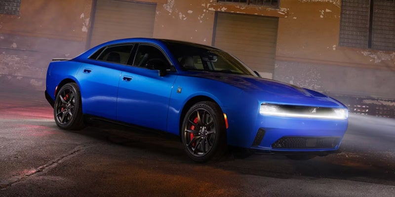 Blue Dodge Charger exterior