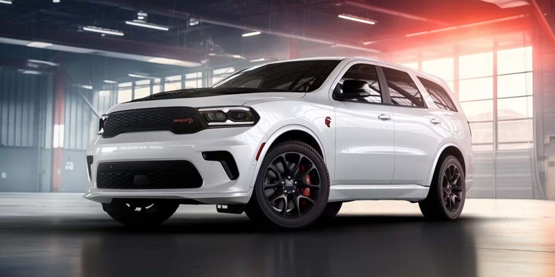 White Dodge Durango SRT exterior