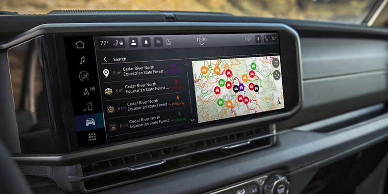 Jeep Wrangler infotainment display