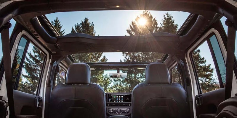 Jeep Wrangler open-air interior