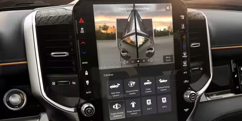 RAM 1500 touchscreen infotainment