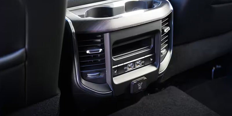 RAM 2500 infotainment and climate controls