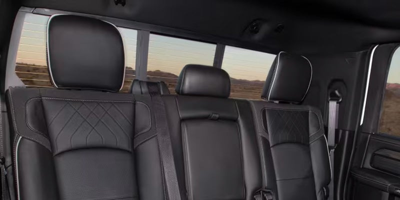 RAM 3500 rear seats interior