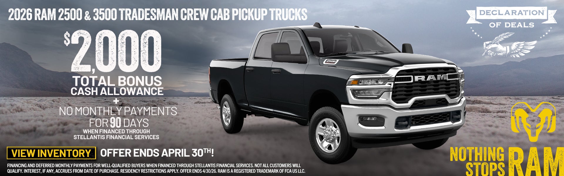 2026 RAM 2500 & 3500 TRADESMAN