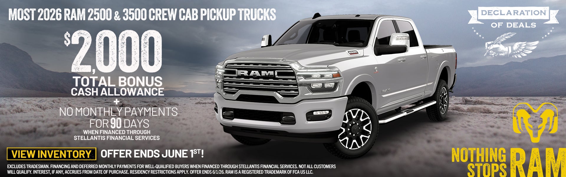 2026 RAM 2500 AND 3500